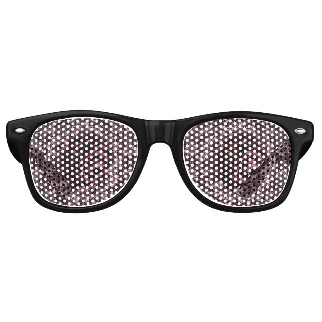 Rose Mandala  Retro Sunglasses (Front)