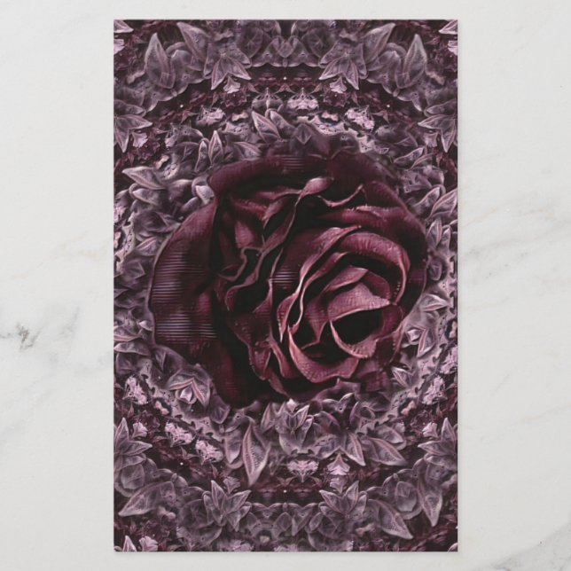 Rose Mandala  Stationery (Front)