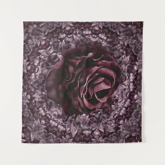 Rose Mandala  Tapestry (Front)