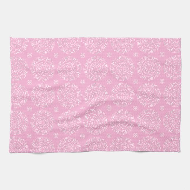 Rose Mandala Tea Towel (Horizontal)