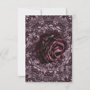 Rose Mandala  Thank You Card