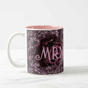 Rose Mandala  Two-Tone Coffee Mug