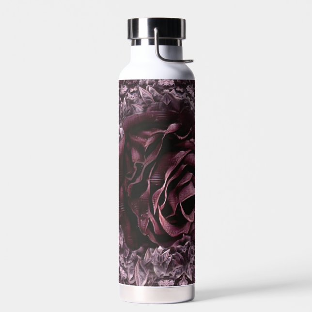 Rose Mandala  Water Bottle (Left)