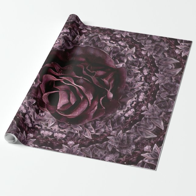 Rose Mandala  Wrapping Paper (Unrolled)