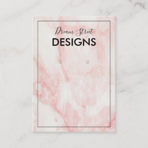 Rose Marble Earring Display Card