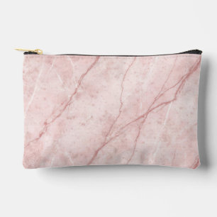 Rose Marble Organic Dusty Rose Blush Accessory Pouch