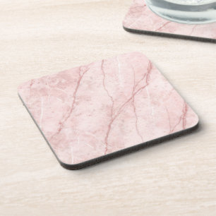 Rose Marble Organic Dusty Rose Blush Coaster