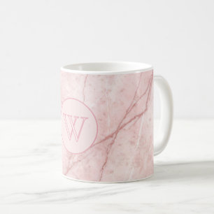 Rose Marble Organic Dusty Rose Blush Coffee Mug