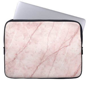 Rose Marble Organic Dusty Rose Blush Laptop Sleeve