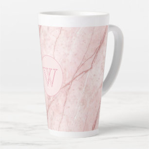 Rose Marble Organic Dusty Rose Blush Latte Mug