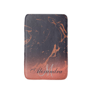 Rose Marble Texture Bath Mat