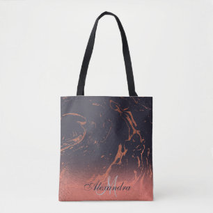 Rose Marble Texture Tote Bag