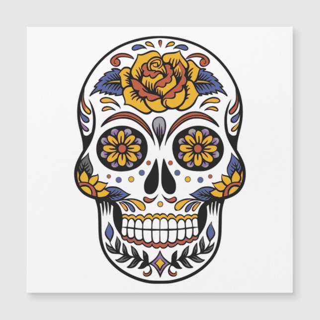 Rose Mexican Sugar Skull Day of the Dead (Front)