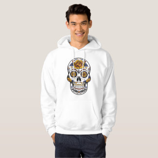 Rose Mexican Sugar Skull Day of the Dead Hoodie