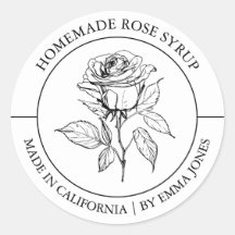 Rose Modern label