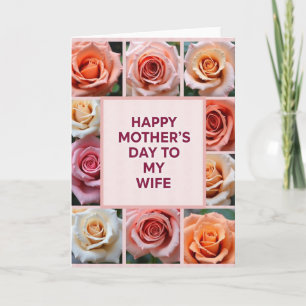 Rose Mosaic Mothers Day Card