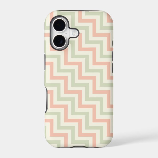 Rose&Moss Chevron Pattern iPhone 5/5S Case (Back)