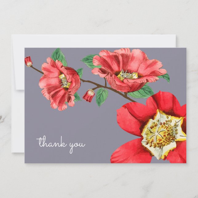 Rose Moss Personalised Stationary Flat Note Cards (Front)