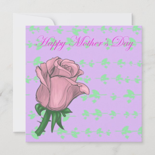 Rose Mother's Day Card (Front)