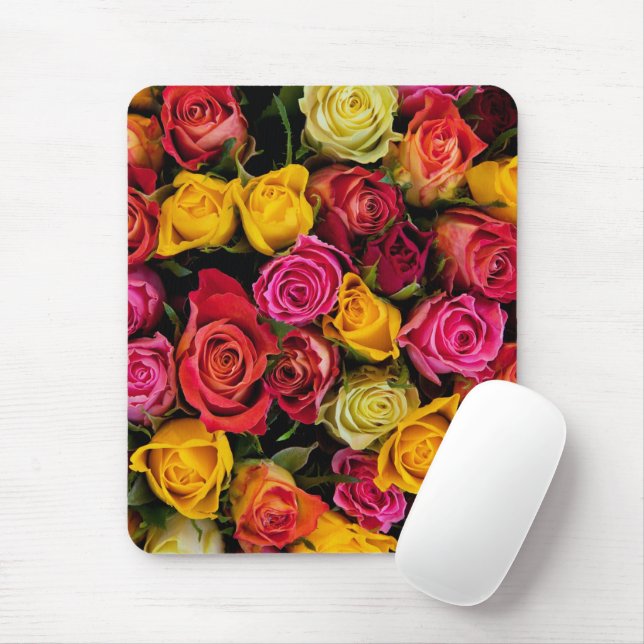 Rose  Mouse Pad (With Mouse)