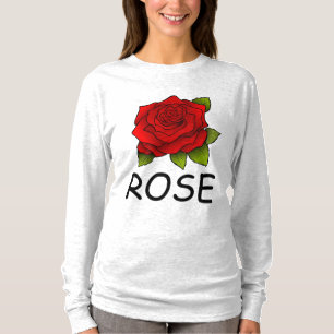 ROSE NAME T-Shirts, RED T-Shirt