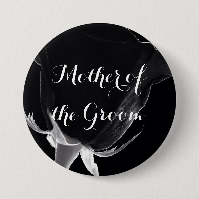 Rose Noire 7.5 Cm Round Badge (Front)