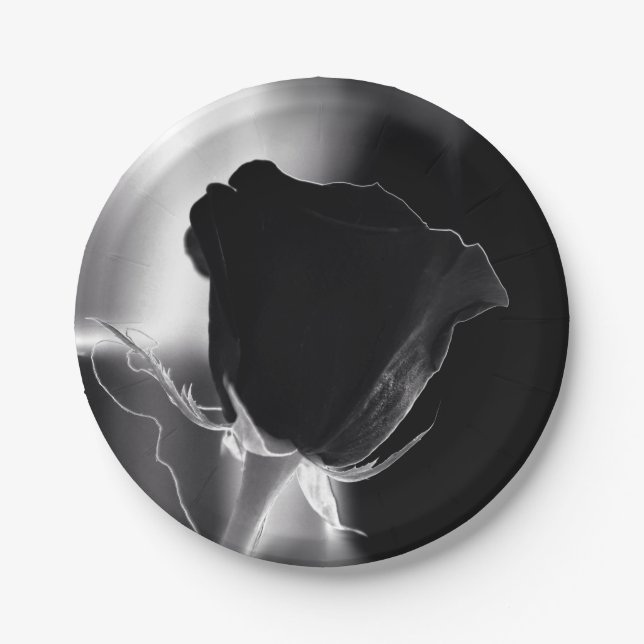 Rose Noire Paper Plate (Front)