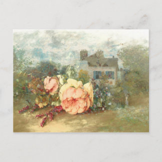 Rose nostalgia postcard