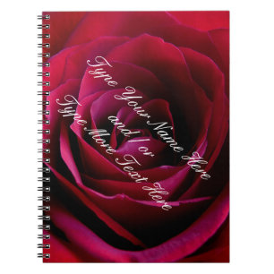 Rose Notebook Custom Red Rose Journals Notebooks