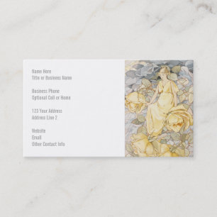 Rose Nymph in Garden Business Card