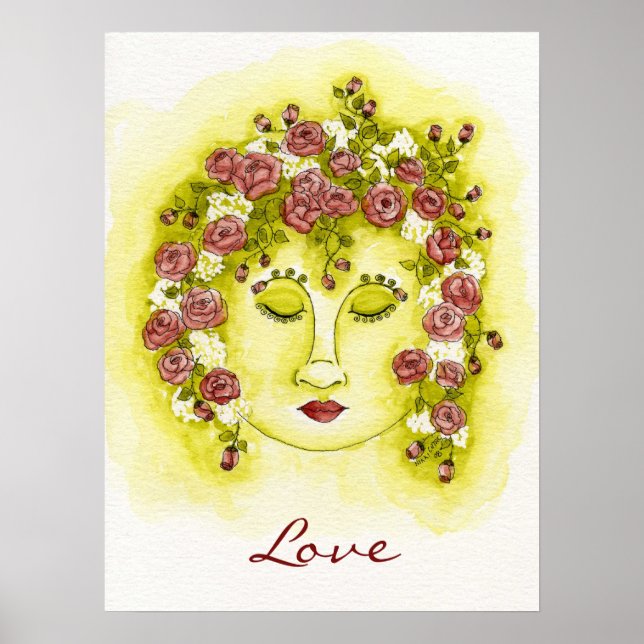 Rose Nymph Poster - Customise Saying (Front)