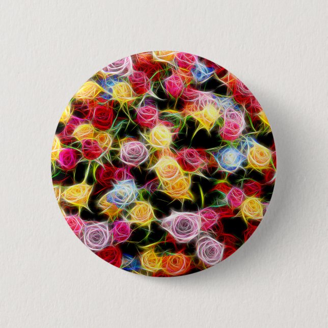 Rose of Feeling 6 Cm Round Badge (Front)