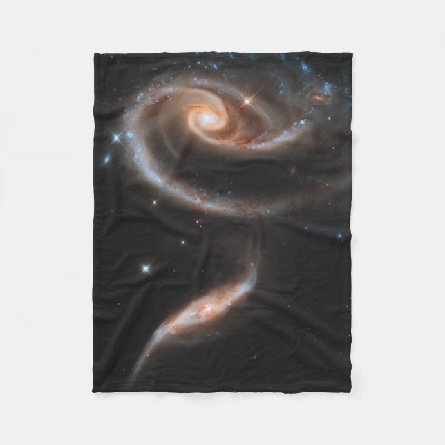 Rose of Galaxies Fleece Blanket (Front)