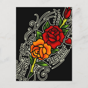 Rose of Heart Postcard