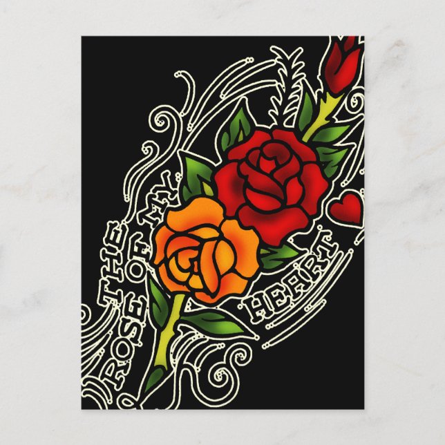 Rose of Heart Postcard (Front)