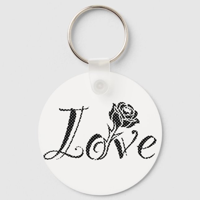 Rose of love key ring (Front)