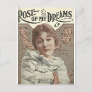 rose of my dreams mrs charlie chaplin postcard
