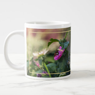 Rose Of Sharon And Visitor Large Coffee Mug