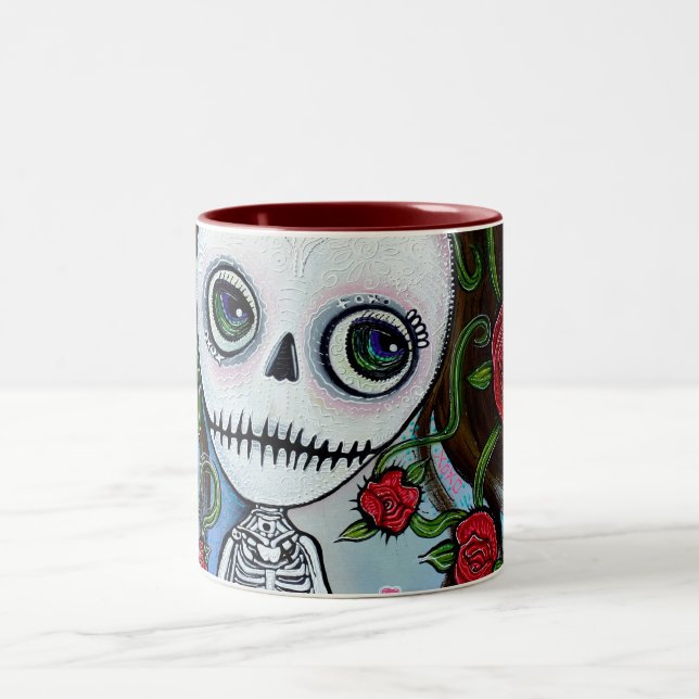 Rose Of The Sea Two-Tone Coffee Mug (Center)
