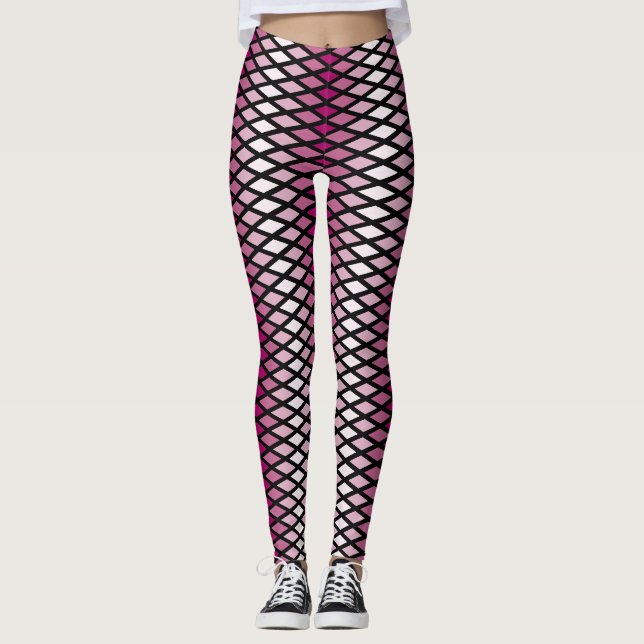 Rose Ombre Diamond Leggings (Front)