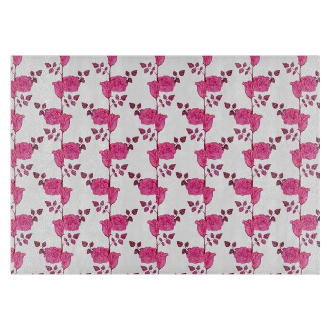 Rose on the Vine Cutting Board (Front)