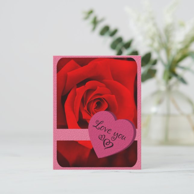 Rose Osaka [Flat Greeting Card] Card (Standing Front)