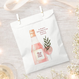 Rosé over Roses Valentine's Day Party Pink Favour Bag