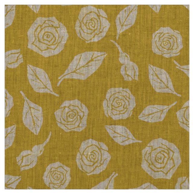 Rose Pandora - Cinderella Gold Fabric (Swatch)