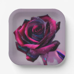 Rose Paper Plate