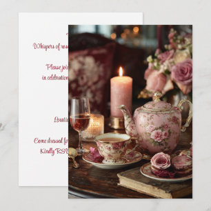 Rose Parlour   Candlelight Elegance Invitation