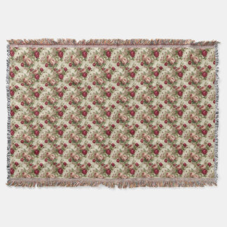 Rose Pattern Beauty Throw Blanket