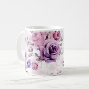 Rose Pattern Coffee Mug