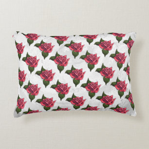 Rose Pattern Decorative Cushion