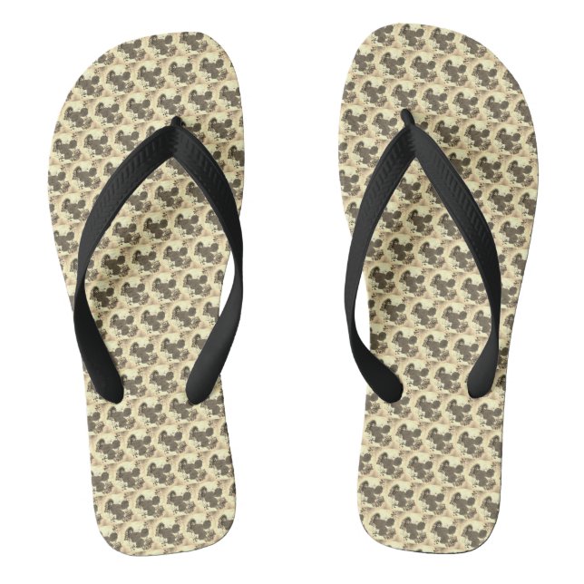 Rose pattern design thongs (Footbed)